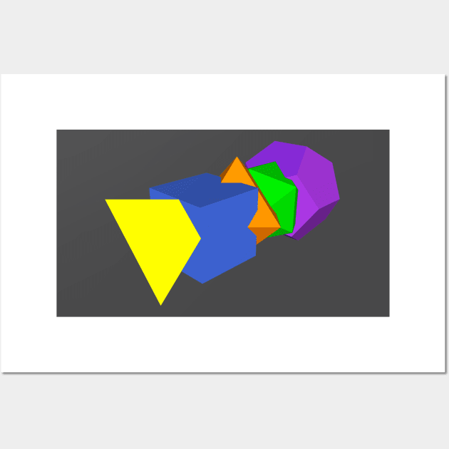 GMTRX golden ratio platonic solids Wall Art by Seni Lawal